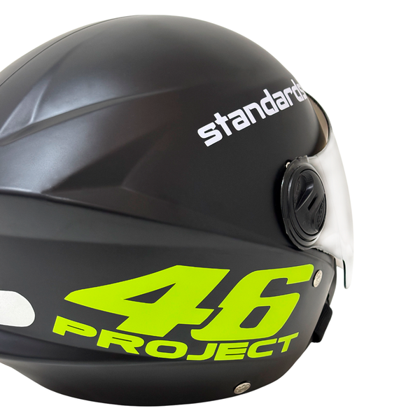 Capacete Aberto Personalizado Project 46 New Liberty 3 - Preto Fosco